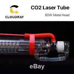 60W CO2 Laser Tube Metal Head Glass Lamp Pipe for CNC Laser Engraver Cutter