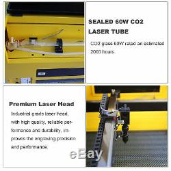 60W Co2 Laser Engraver Cutter Engraving Cutting machine 20x28USB Port Ruida