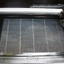 60W USB CO2 Laser Engraving Machine Engraver Cutter with Water Pump Air Pump