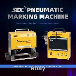 7 Touch Screen Pneumatic Dot Peen Metal Print Integrated Marking Machine 110V
