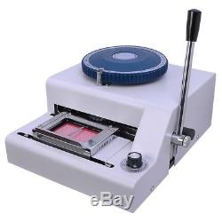 70-Character PVC Card Embosser Laser Engraved Dial Stamping Credit ID Embossing