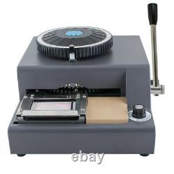 72 Character Letter Manual Embosser Stamping Machine PVC Credit Card DIY Maker
