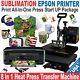 8 In 1 Combo Heat Press Transfer Sublimation Plus Printer Epson Start Up Pack