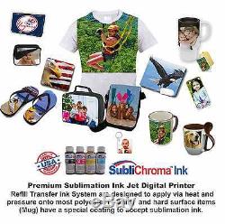 8 in 1 COMBO HEAT PRESS TRANSFER SUBLIMATION Plus PRINTER EPSON START UP PACK