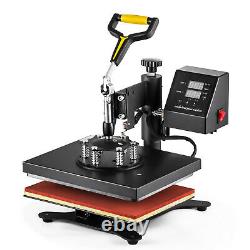 8 in 1 Digital T-Shirt Heat Press Machine Combo Sublimation Transfer Printer DIY