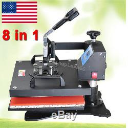 8 in1 Multifunction Full Digital Transfer Sublimation Heat Press Machine Printer