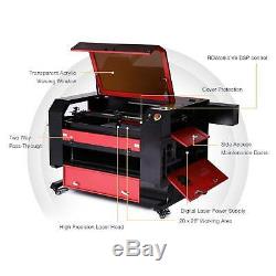 80W CO2 28 x 20 Laser Engraver Cutter With LightBurn For Windows Mac OSX Linux