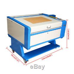 80W CO2 Laser Engraving Cutting Machine Engraver cutter 700500mm With CNC Rotary