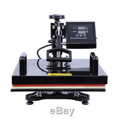 8in1 15x15 Sublimation T-Shirt Heat Press Transfer Mug Plate Printer Machine DIY