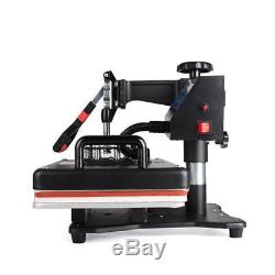 8in1 Heat Press Machine Digital LCD T-Shirt Mug Hat Printer Swing-away 12 x 15