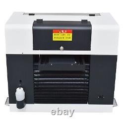 A3 UV Printer For Flatbed Cylindrical Metal 3D Rotation Embossed 6 Colors DTG US