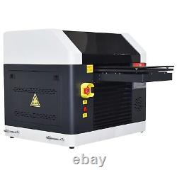 A3 UV Printer For Flatbed Cylindrical Metal 3D Rotation Embossed 6 Colors DTG US