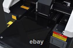 A3 UV Printer For Flatbed Cylindrical Metal 3D Rotation Embossed 6 Colors DTG US