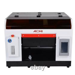 A3 UV Printer For Flatbed Cylindrical Signs Glass Metal 3D Rotation Embossed US