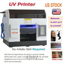 A4 UV Printer 6 Color for Phone case/cover Glass Metal Wood Embossed & INK