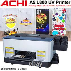 ACHI A5 UV Printer Epson L800 Print Head UV Flatbed Printer For Phone Case