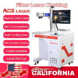 AOK LASER Desktop Fiber Laser Marking Machine engraver Marker Engraving 30watts