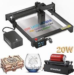 ATOMSTACK A20 Pro 20W Laser Engraver and Cutter, with Air Assist Kit and R3 Rota