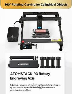 ATOMSTACK A20 Pro 20W Laser Engraver and Cutter, with Air Assist Kit and R3 Rota
