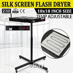 Adjustable Height 18 x18 Flash Dryer Silkscreen T-shirt Screen Printing Curing