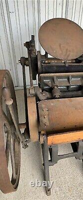 Antique CHANDLER & PRICE PRESS Press From Local Museum Printing Shop