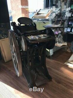 Antique letterpress printing press 1885 Chandler and Price