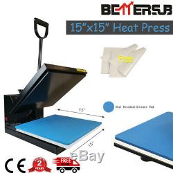 BetterSub Clamshell 15x15 Heat Press Machine Sublimation Transfer T-shirts US
