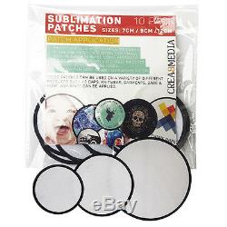 Blank Sublimation Patches apply to Cap / Hat / Scarf / Bag / T-Shirt / Wallet