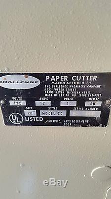 Challenge Model 20 Paper Cutter! ST0114-17