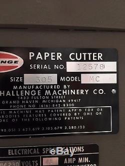Challenge Paper Cutter Model 305MC