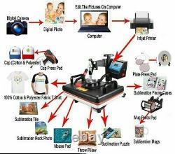 Combo Heat Press Machine Sublimation Printer 2D Transfer Printer Commercial Use