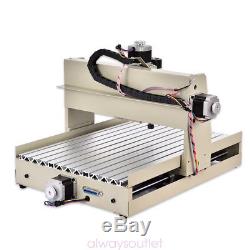 DIY 4 Axis CNC 3040 Mill Router USB Desktop Metal Engraver Milling Machine 400W