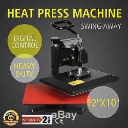 Digital Clamshell Heat Press Transfer T-Shirt Sublimation Machine 12 x 10