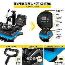 Digital Heat Press Machine T-Shirt Sublimation Printer Transfer 12X10 Pressing