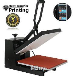 Digital Heat Press Machine T-shirt Sublimation Printer Transfer 15x15 Pressing