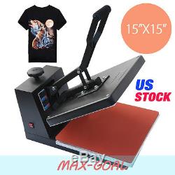 Digital Heat Transfer Machine T-Shirt Sublimation Printer Heat Press 15 x 15 G