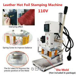 Digital Hot Foil Stamping Machine Leather PVC PU Card Embossing Bronzing 10x13CM