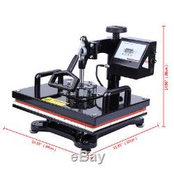 Digital LCD 12X15 Swing-away T-shirt Heat Press Transfer Machine DIY Tool