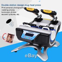 Digital Transfer Sublimation Double Cup Coffee Mug Heat Press Printing Machine