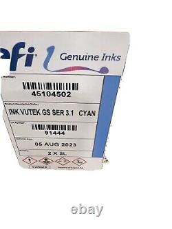 Efi vutek GS Ser 3.1 cyan ink 20 liters expires expires Aug 2023