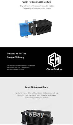 EleksLaser A3 Pro 2500mW Laser Printer Engraving Machine CNC Free Ship