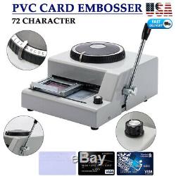 Embossing Embosser Machine 72 Character Credit Card Vip Club Manual ISO Printer