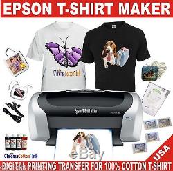 Epson Printer C88 +t-shirt Maker Transfer 100% Cotton Ink Complete Starter Pack