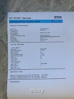 Epson SureColor T5470 36 Wide Format Printer Plotter Test Prints Read Desc