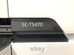 Epson SureColor T5470 36 Wide Format Printer Plotter Test Prints Read Desc