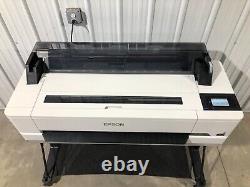 Epson SureColor T5470 36 Wide Format Printer Plotter Test Prints Read Desc