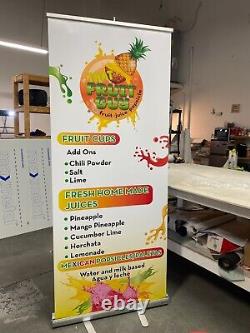 Full Color Roll up banner stand, custom retractable banner stand, pop up banner