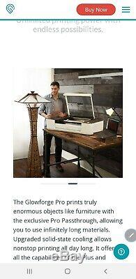 Glowforge PRO 3D Laser Printer + Lots and lots of Extras