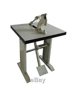 Grommet & Snap Press Machine By Foot, With Wood Top & L LEGS, 22x24x28, USA SALE