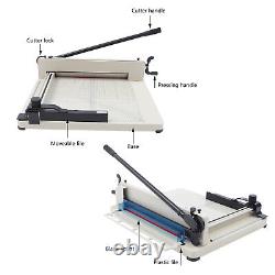 Guillotine Page Trimmer 17 inch Paper Cutter with Rubber Feet Heavy Duty HSS New